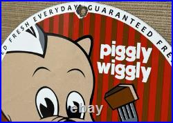 Vintage Piggly Wiggly Porcelain Sign Mcdonalds Pepsi Coke In-n-out Gas Station