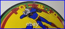 Vintage Polaroid Camera Sign Photos Superman Batman Gas Pump Porcelain Sign