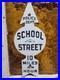 Vintage-Police-Department-Porcelain-Sign-Old-School-Street-Speed-Zone-Arrow-Kid-01-pfv