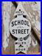 Vintage-Police-Department-Porcelain-Sign-Old-School-Street-Speed-Zone-Arrow-Kid-01-um