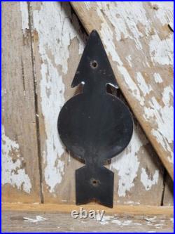 Vintage Police Department Porcelain Sign Old School Street Speed Zone Arrow Kid