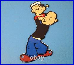 Vintage Popeye Porcelain Sign Piggly General Store Gas Sign