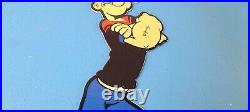 Vintage Popeye Porcelain Sign Piggly General Store Gas Sign