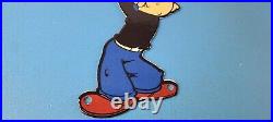 Vintage Popeye Porcelain Sign Piggly General Store Gas Sign