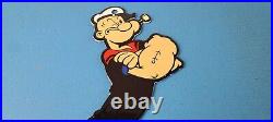 Vintage Popeye Porcelain Sign Piggly General Store Gas Sign