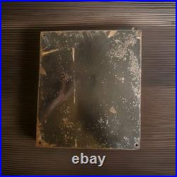 Vintage Porcelain Bear Trap Sign US Forestry Service Wildlife Gas Oil