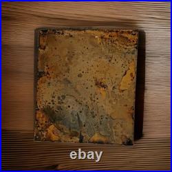 Vintage Porcelain Bear Trap Sign US Forestry Service Wildlife Gas Oil