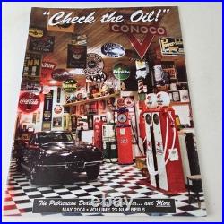 Vintage Porcelain Gasoline Magazine Motor Oil Gas Pump Porcelain Ad Sign Vintage Porcelain Gasoline Magazine Motor Oil Gas Pump Porcelain Ad Sign