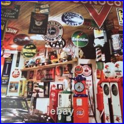 Vintage Porcelain Gasoline Magazine Motor Oil Gas Pump Porcelain Ad Sign Vintage Porcelain Gasoline Magazine Motor Oil Gas Pump Porcelain Ad Sign