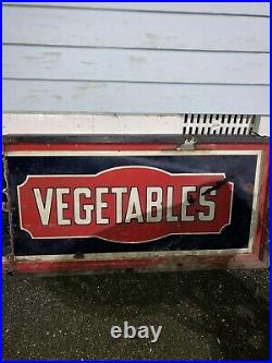 Vintage Porcelain Grocery Sign Roulstons