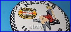 Vintage Porcelain Nascar Stock Racing Sign Gas Service Station Garage Sign