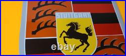 Vintage Porcelain Porsche Automobile Stuttgart Germany Badge Shield Sign Vintage Porcelain Porsche Automobile Stuttgart Germany Badge Shield Sign