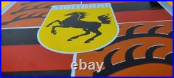 Vintage Porcelain Porsche Automobile Stuttgart Germany Badge Shield Sign Vintage Porcelain Porsche Automobile Stuttgart Germany Badge Shield Sign