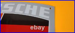 Vintage Porcelain Porsche Automobile Stuttgart Germany Badge Shield Sign Vintage Porcelain Porsche Automobile Stuttgart Germany Badge Shield Sign