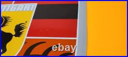 Vintage Porcelain Porsche Automobile Stuttgart Germany Badge Shield Sign Vintage Porcelain Porsche Automobile Stuttgart Germany Badge Shield Sign
