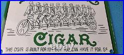 Vintage Porcelain Sign Dextel Tobacco Cigar Pipe Sign General Store Gas Sign