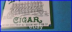 Vintage Porcelain Sign Dextel Tobacco Cigar Pipe Sign General Store Gas Sign
