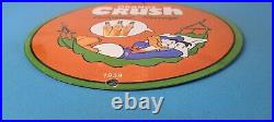 Vintage Porcelain Sign Orange Crush Beverage Donald Duck Gas Station Sign