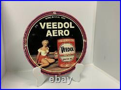 Vintage Porcelain Veedol Gas And Oil Sign