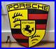 Vintage-Porsche-Auto-Crest-Porcelain-Gas-Service-Station-Pump-Shield-Sign-01-li