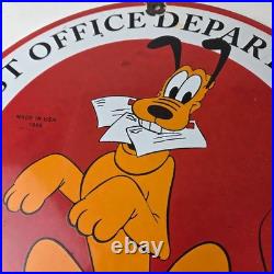 Vintage Post Office Sign USPS America Government Porcelain Advertising Sign