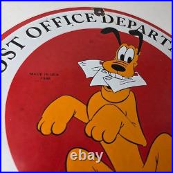 Vintage Post Office Sign USPS America Government Porcelain Advertising Sign
