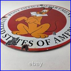 Vintage Post Office Sign USPS America Government Porcelain Advertising Sign