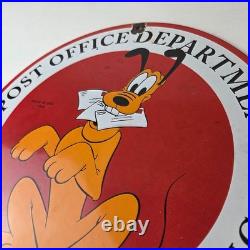 Vintage Post Office Sign USPS America Government Porcelain Advertising Sign