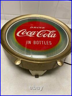 Vintage Price Brothers Drink Coca Cola Motion Illusion Counter Top Lighted Sign