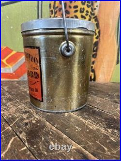 Vintage Pride Of Colorado 4 Lb Lard Tin Can Sign Denver Pig Farm Kitchen Decor