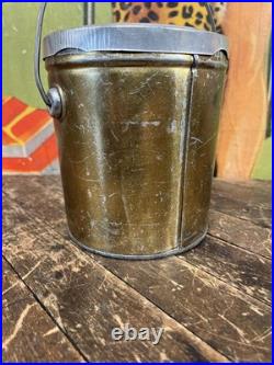 Vintage Pride Of Colorado 4 Lb Lard Tin Can Sign Denver Pig Farm Kitchen Decor