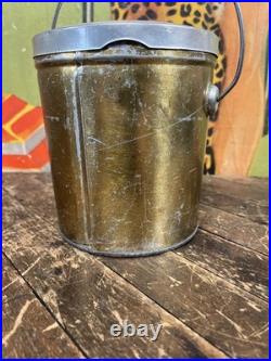 Vintage Pride Of Colorado 4 Lb Lard Tin Can Sign Denver Pig Farm Kitchen Decor