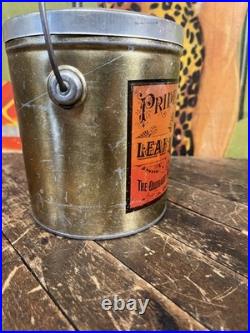 Vintage Pride Of Colorado 4 Lb Lard Tin Can Sign Denver Pig Farm Kitchen Decor