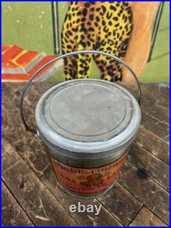 Vintage Pride Of Colorado 4 Lb Lard Tin Can Sign Denver Pig Farm Kitchen Decor