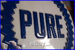 Vintage Pure Oil Company Gasoline Advertising Service Station 6' Sign