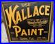 Vintage-RARE-1940s-Wallace-Paint-Sign-Hardware-Advertising-Tampa-Fla-15-X-14-01-oz