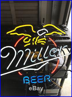 Vintage RARE! Miller Beer Neon Advertising Display Light Sign 1996