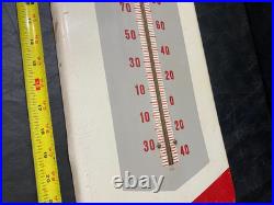 Vintage RC Cola Royal Crown advertising sign thermometer metal 25.5 x 9.5