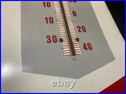 Vintage RC Cola Royal Crown advertising sign thermometer metal 25.5 x 9.5