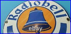 Vintage Radiobell Agent Porcelain Gas Oil General Store Service Telephone Sign