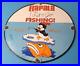 Vintage-Rapala-Fishing-Lures-Ad-Sign-Chilly-Willy-Porcelain-Gas-Pump-Sign-01-fk