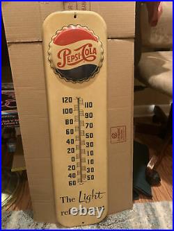 Vintage Rare 1950s Pepsi-Cola Thermometer