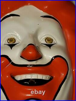 Vintage Rare 1977 Ronald McDonald Helium Balloon Inflator Cover McDonald's head