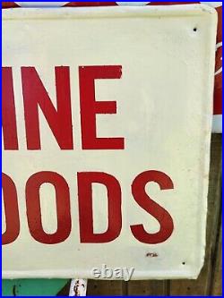 Vintage Rare B-1 Lemon Lime Soda Fine Foods Sign been Painted 36 X 18