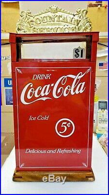 Vintage Rare National Model #711 Coca Cola Sign Cash Register