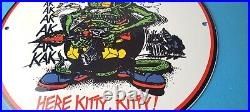 Vintage Rat Fink Porcelain Sign Ed Big Daddy Roth Hot Rod Gas Station Sign