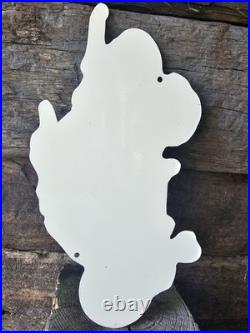 Vintage Rat Fink Porcelain Sign Ed Roth Hot Rod Gas Engine Race Car Auto Parts Vintage Rat Fink Porcelain Sign Ed Roth Hot Rod Gas Engine Race Car Auto Parts