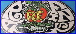 Vintage Rat Fink Sign Car Mod Auto Hot Rod Gas Pump Plate Porcelain Sign