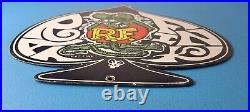 Vintage Rat Fink Sign Car Mod Auto Hot Rod Gas Pump Plate Porcelain Sign