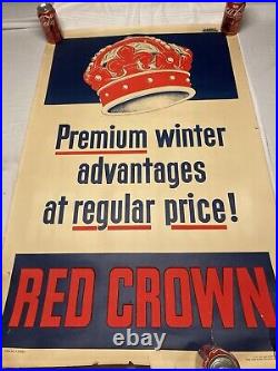 Vintage Red Crown Gasoline Posters